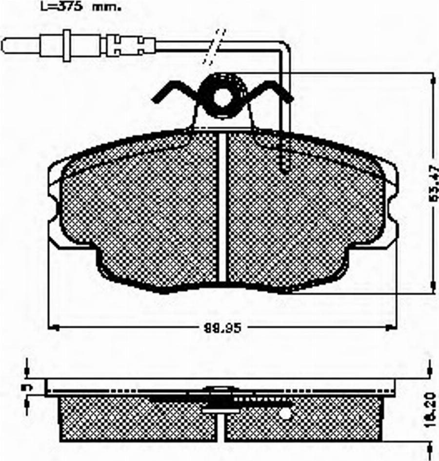 Spidan 30947 - Brake Pad Set, disc brake www.autospares.lv