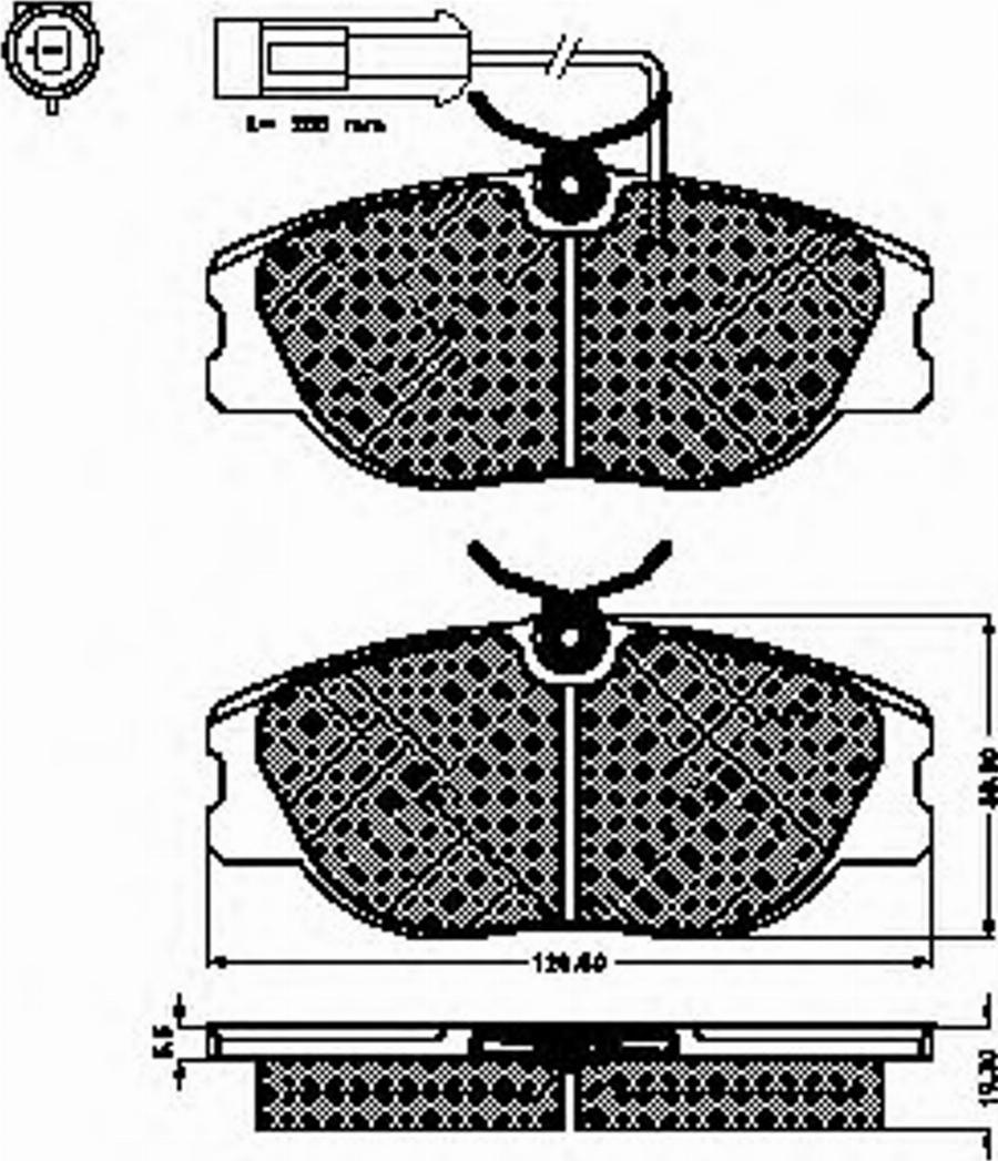 Spidan 30966 - Brake Pad Set, disc brake www.autospares.lv