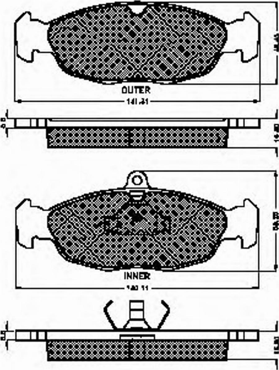 Spidan 30960 - Brake Pad Set, disc brake www.autospares.lv