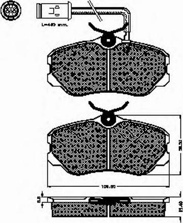 Spidan 30967 - Brake Pad Set, disc brake www.autospares.lv