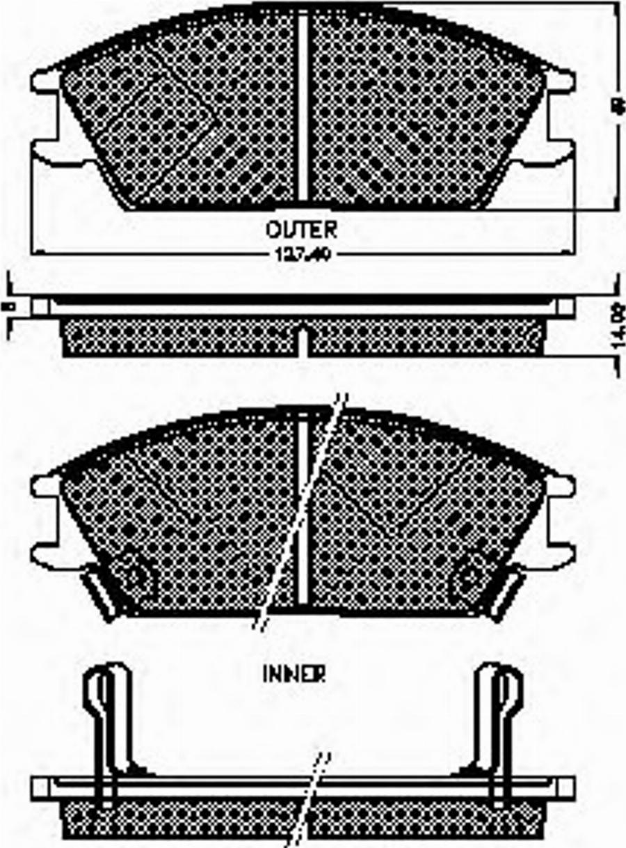 Spidan 30988 - Bremžu uzliku kompl., Disku bremzes www.autospares.lv