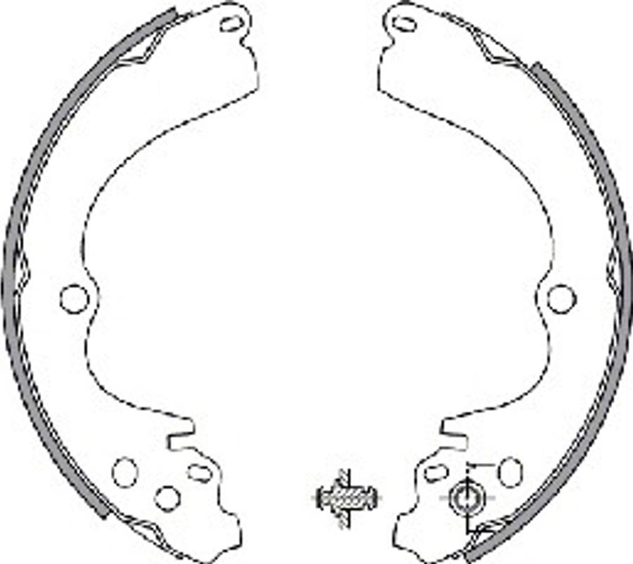 Spidan 30542 - Brake Shoe Set www.autospares.lv