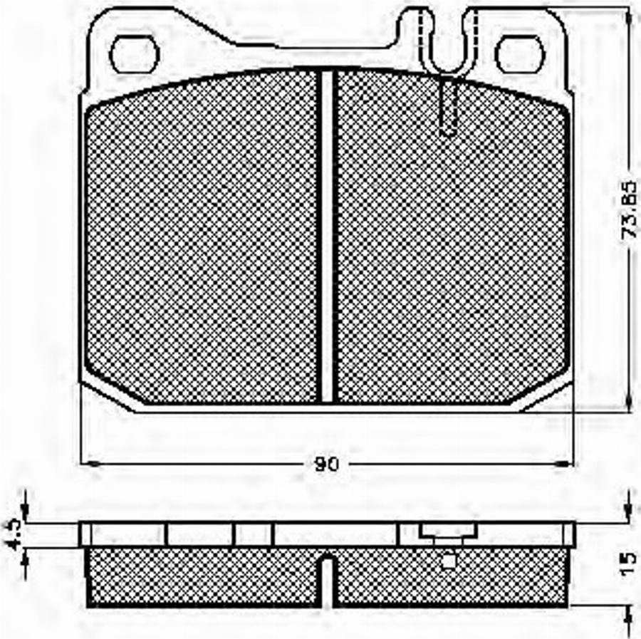 Spidan 30089 - Brake Pad Set, disc brake www.autospares.lv