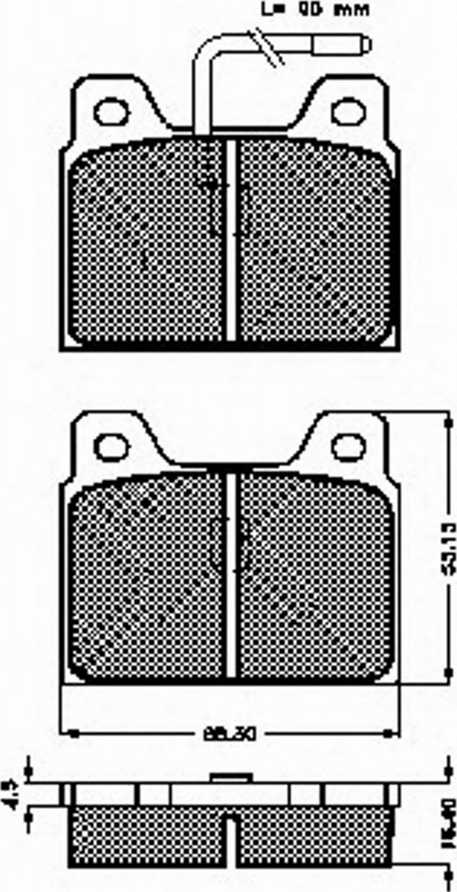 Spidan 30036 - Тормозные колодки, дисковые, комплект www.autospares.lv