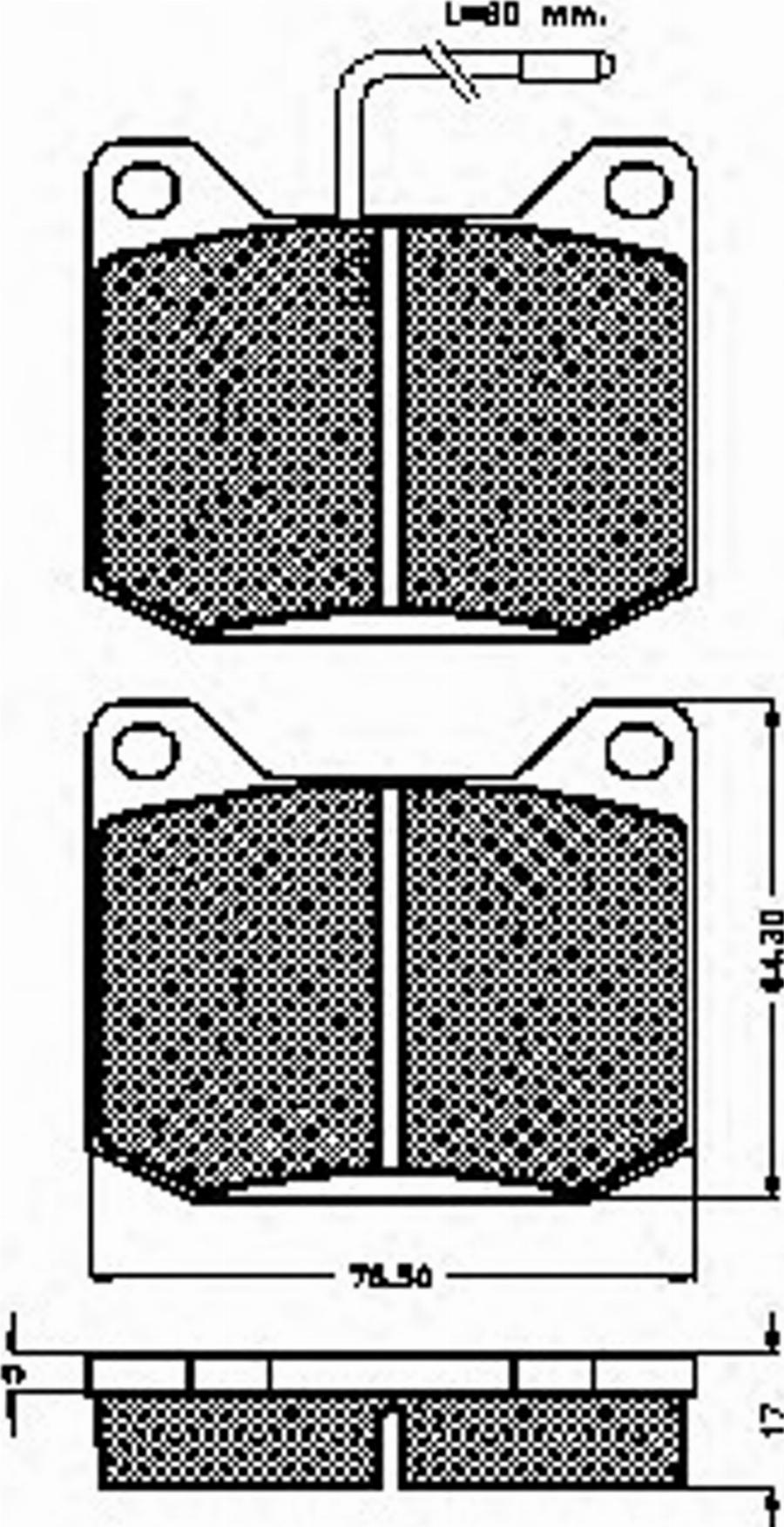 Spidan 30023 - Тормозные колодки, дисковые, комплект www.autospares.lv