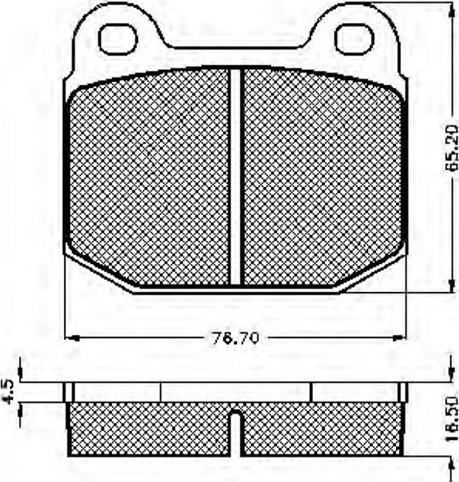 Spidan 30074 - Brake Pad Set, disc brake www.autospares.lv