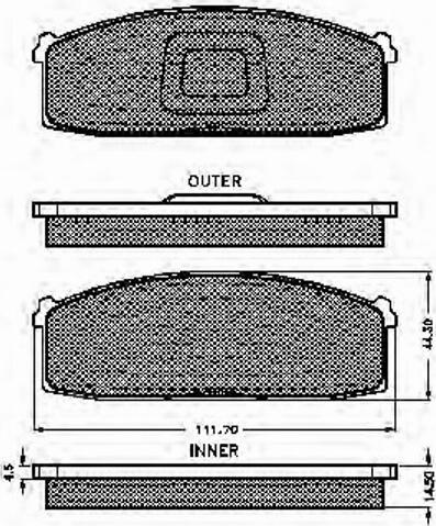 Spidan 30191 - Brake Pad Set, disc brake www.autospares.lv