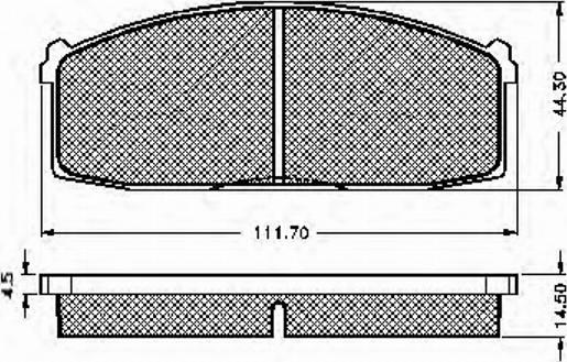 Spidan 30141 - Brake Pad Set, disc brake www.autospares.lv