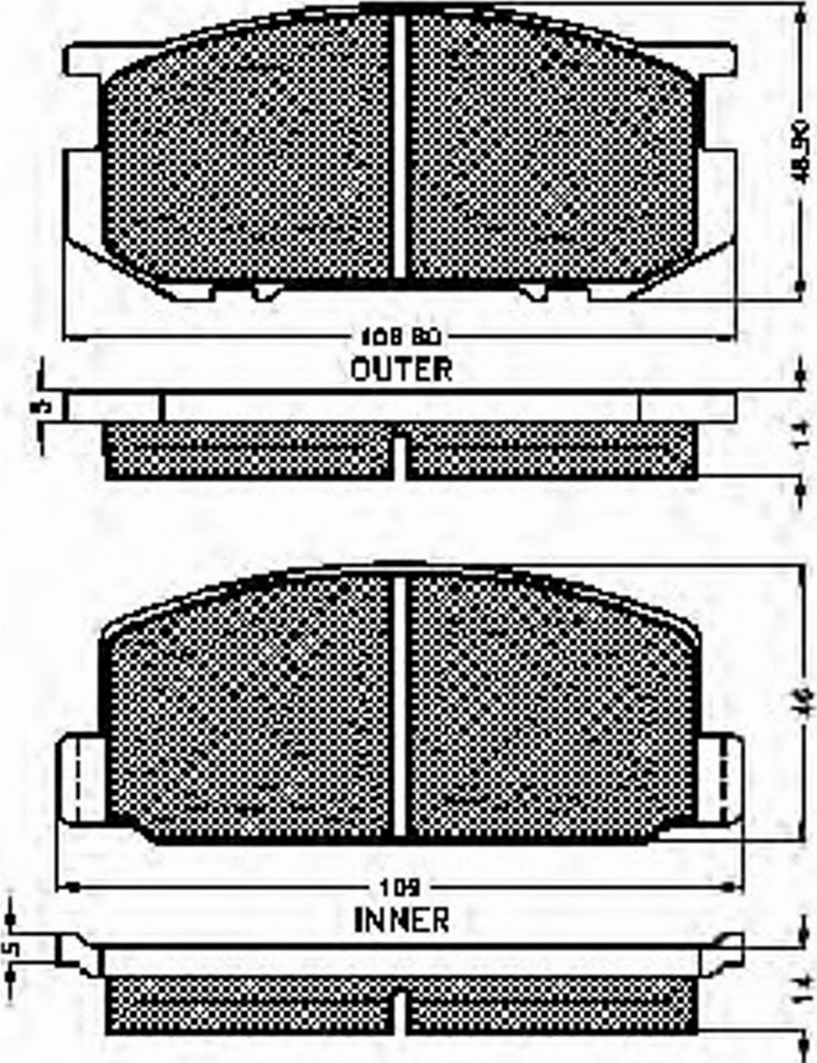 Spidan 30142 - Brake Pad Set, disc brake www.autospares.lv