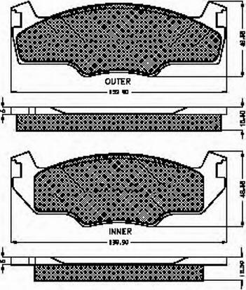 Spidan 30156 - Тормозные колодки, дисковые, комплект www.autospares.lv