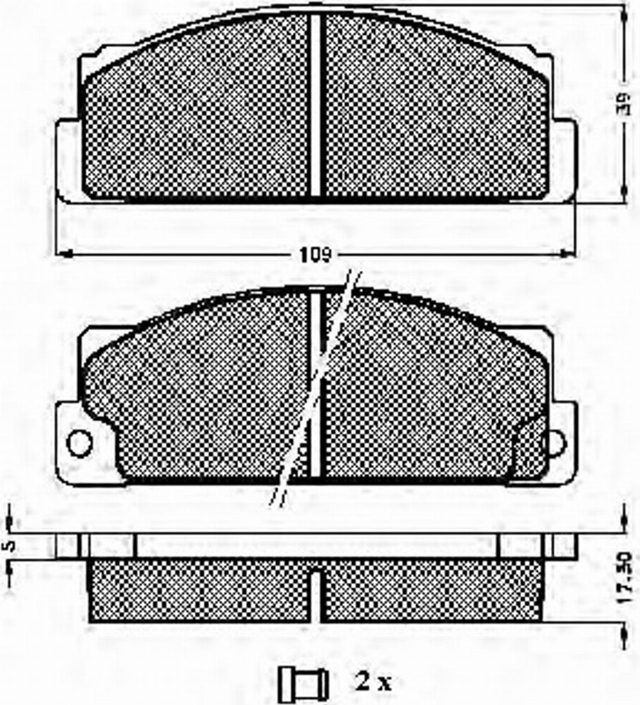 Spidan 30168 - Тормозные колодки, дисковые, комплект www.autospares.lv