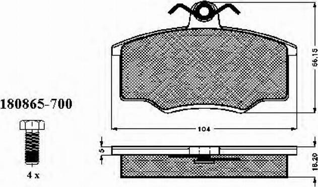 Spidan 30109 - Тормозные колодки, дисковые, комплект www.autospares.lv