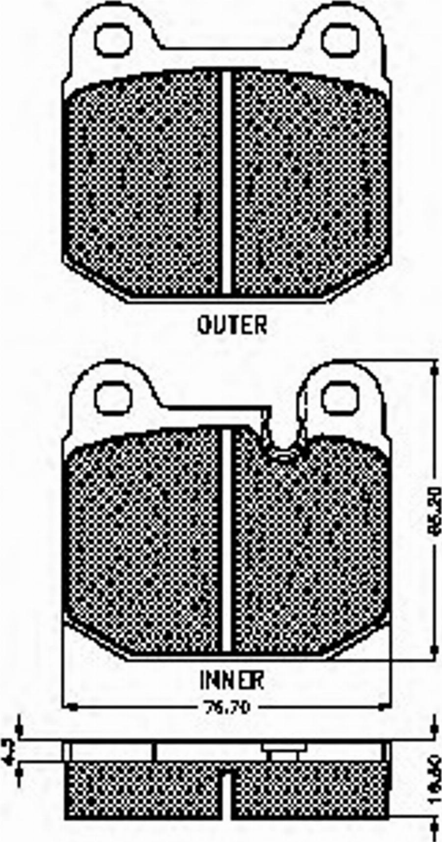 Spidan 30116 - Тормозные колодки, дисковые, комплект www.autospares.lv