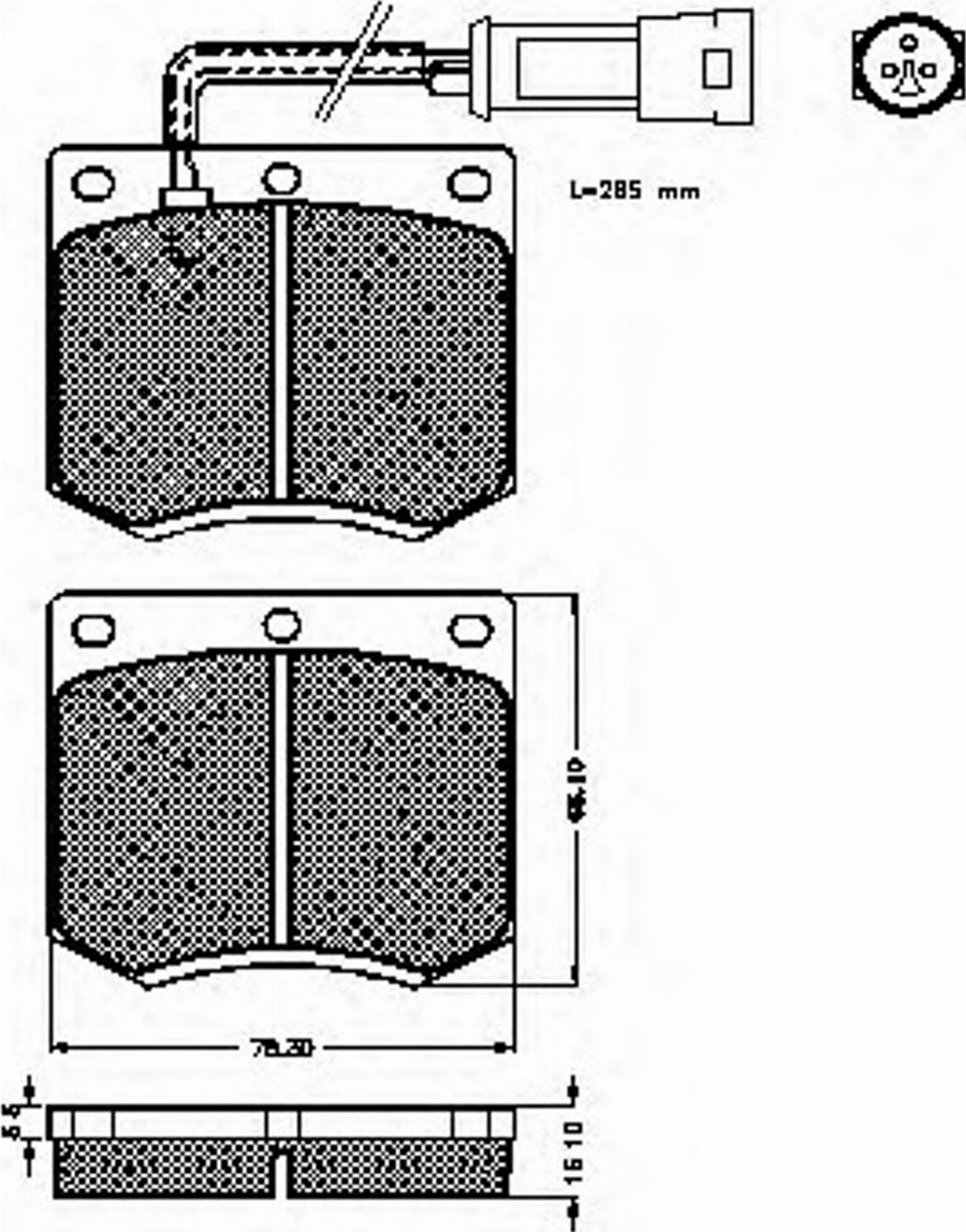 Spidan 30184 - Bremžu uzliku kompl., Disku bremzes www.autospares.lv