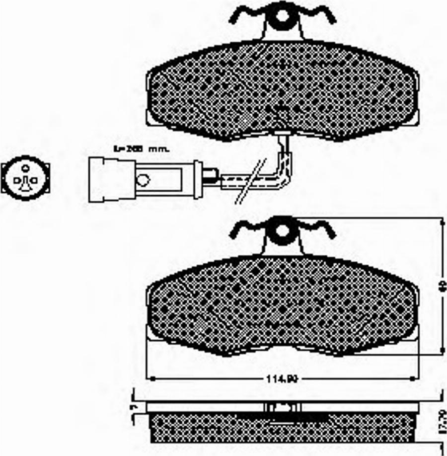 Spidan 30187 - Brake Pad Set, disc brake www.autospares.lv