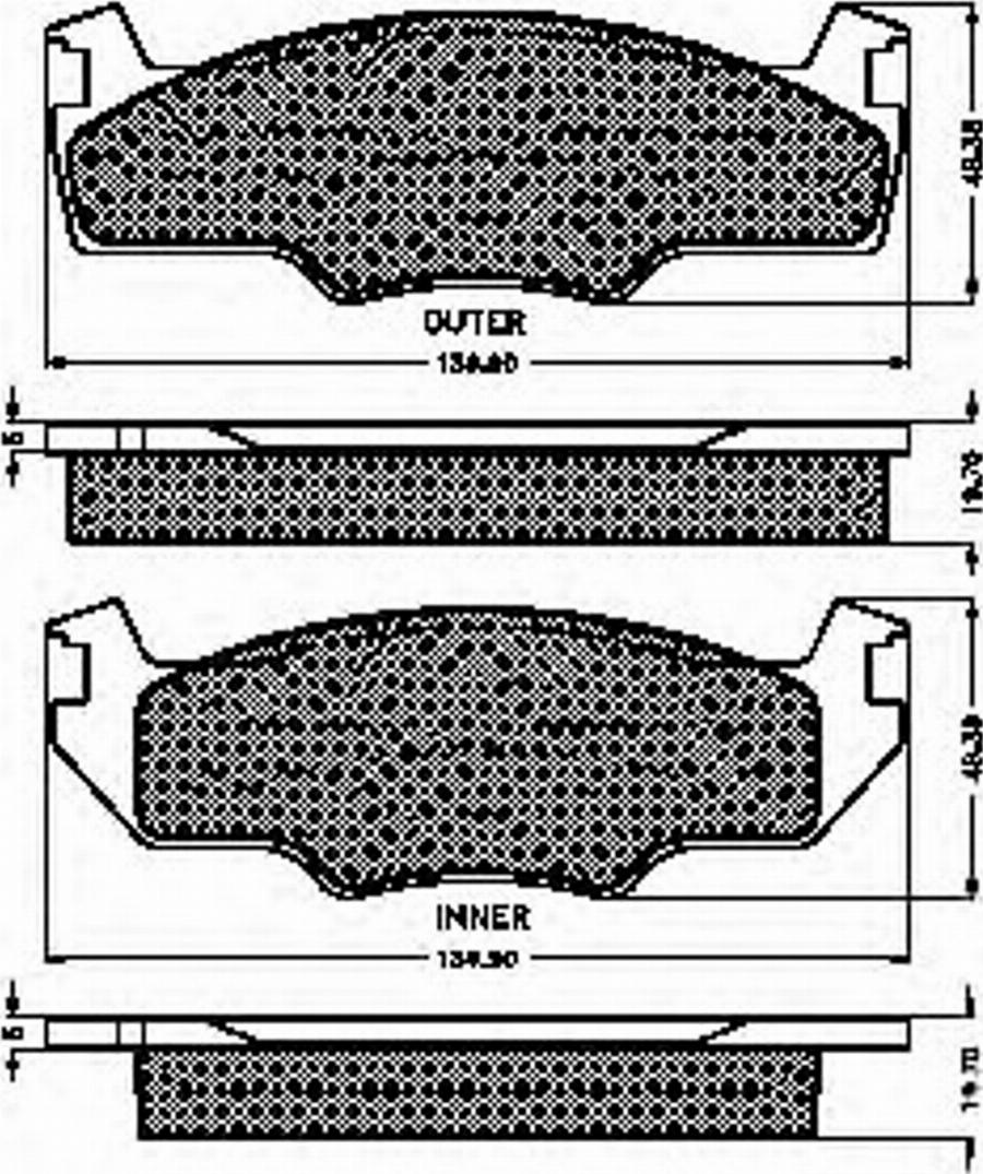 Spidan 30129 - Brake Pad Set, disc brake www.autospares.lv