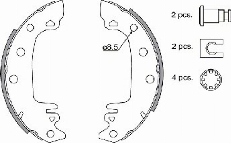 Spidan 30340 - Bremžu loku komplekts autospares.lv