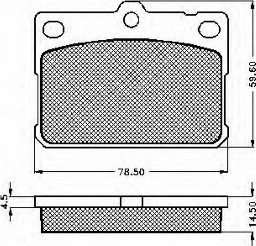 Spidan 30311 - Brake Pad Set, disc brake www.autospares.lv