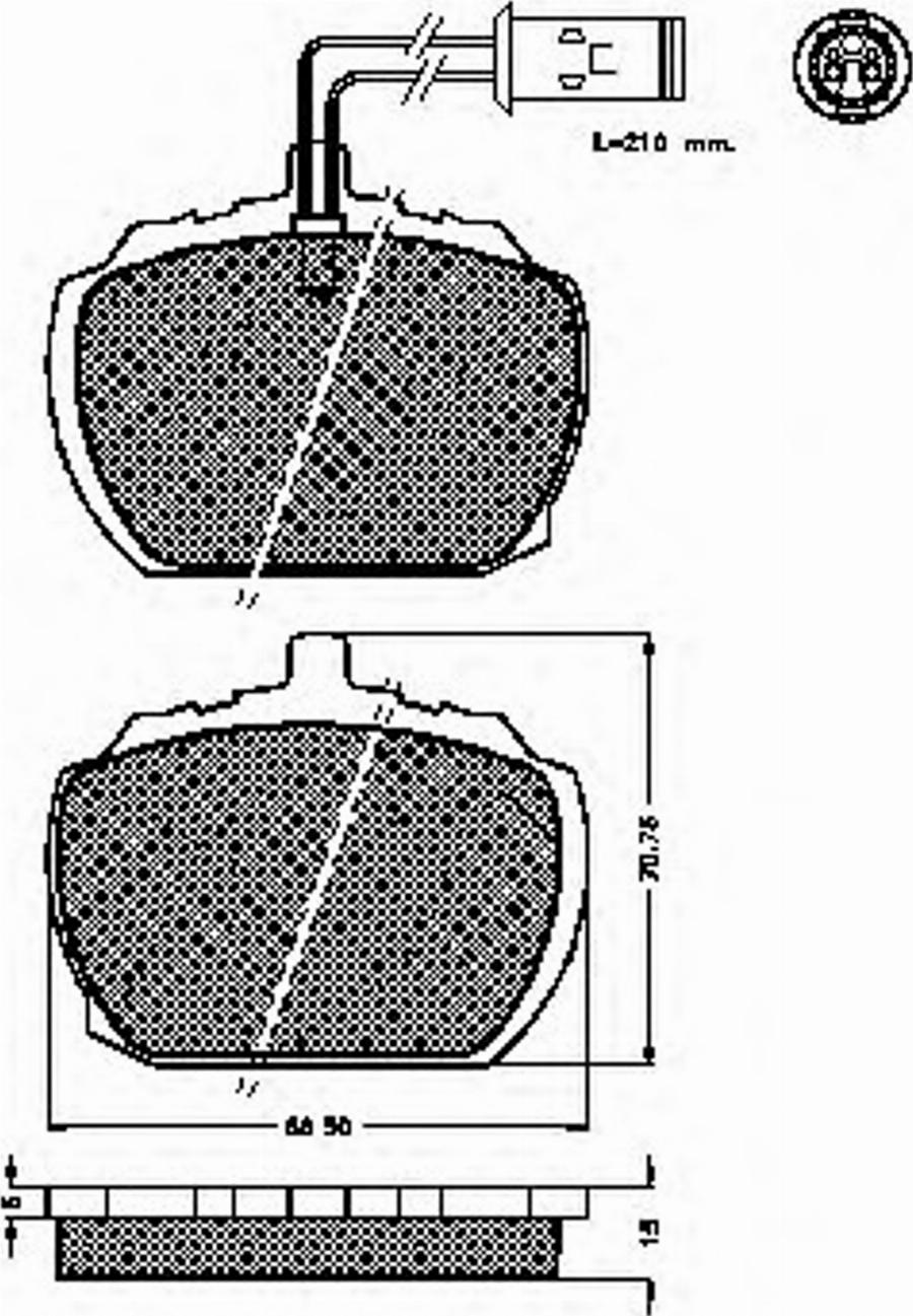 Spidan 30265 - Bremžu uzliku kompl., Disku bremzes www.autospares.lv