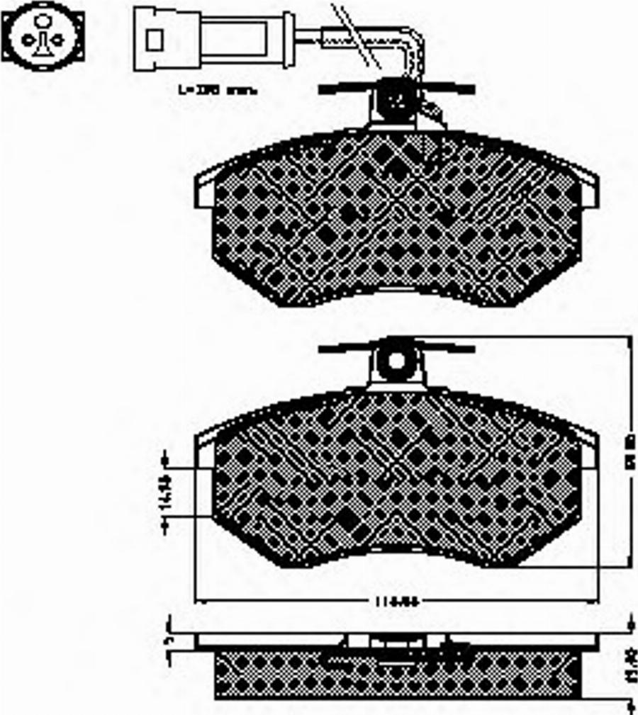 Spidan 30206 - Brake Pad Set, disc brake www.autospares.lv