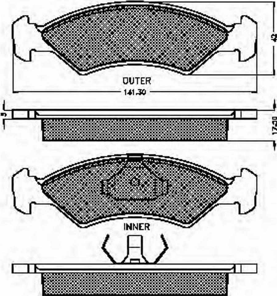 Spidan 30218 - Bremžu uzliku kompl., Disku bremzes www.autospares.lv