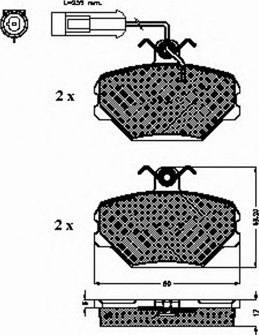 Spidan 31444 - Brake Pad Set, disc brake www.autospares.lv