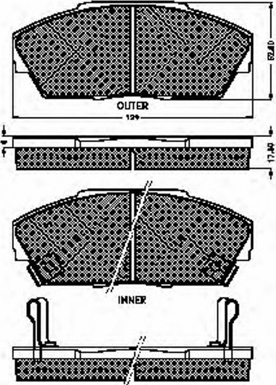 Spidan 31446 - Bremžu uzliku kompl., Disku bremzes www.autospares.lv