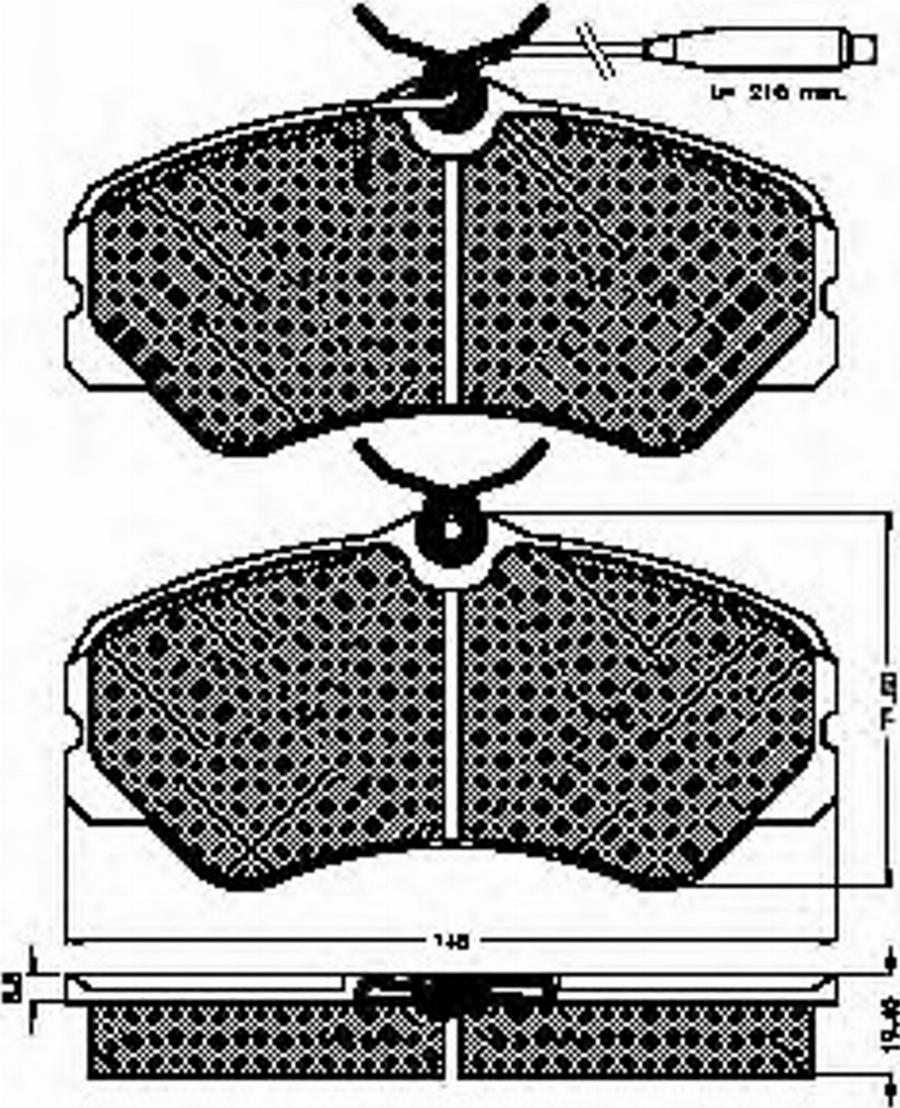 Spidan 31462 - Bremžu uzliku kompl., Disku bremzes www.autospares.lv