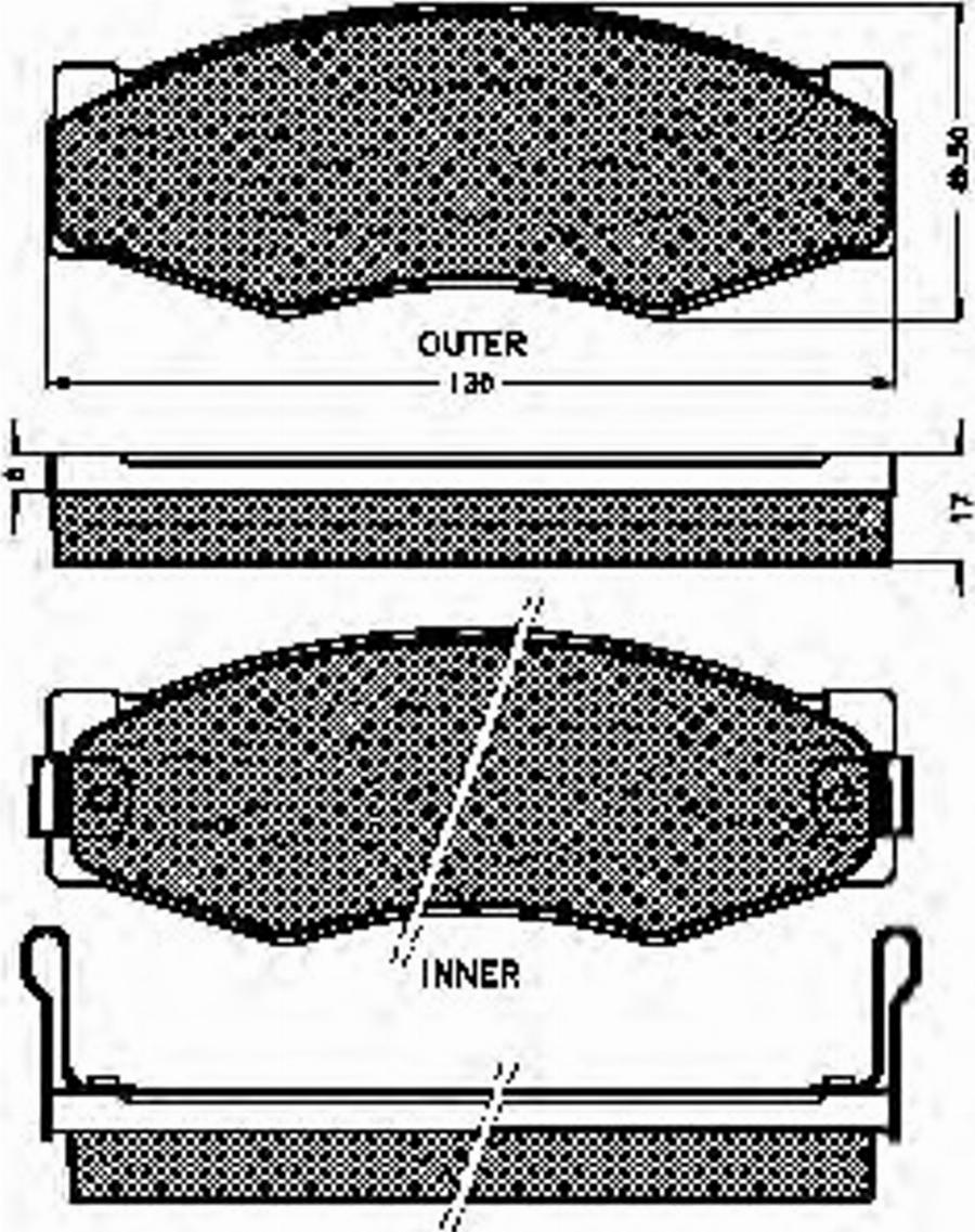 Spidan 31048 - Brake Pad Set, disc brake www.autospares.lv