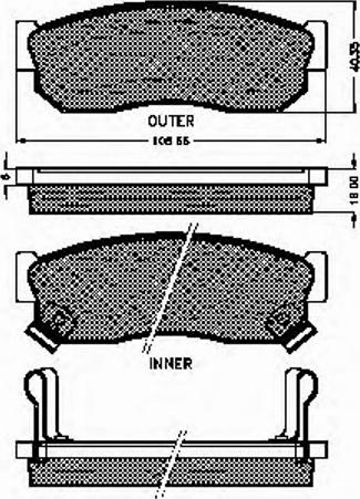 Spidan 31066 - Brake Pad Set, disc brake www.autospares.lv