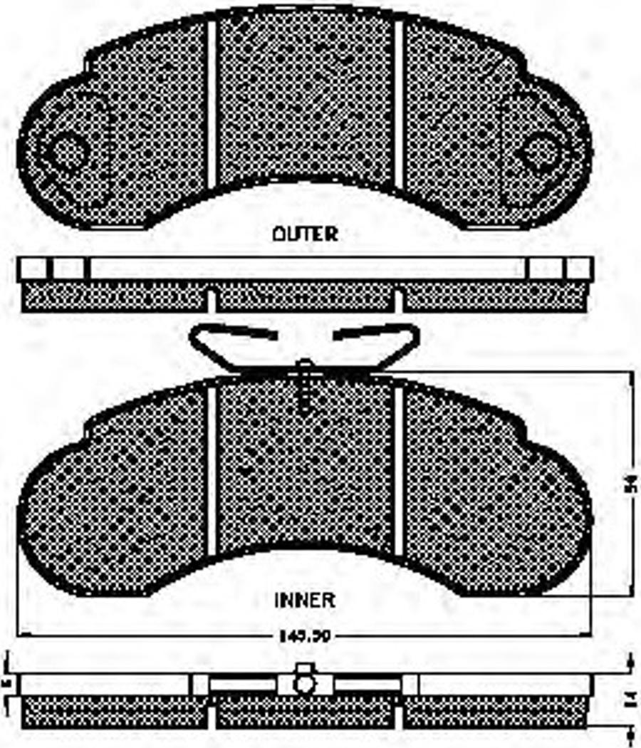 Spidan 31068 - Bremžu uzliku kompl., Disku bremzes www.autospares.lv