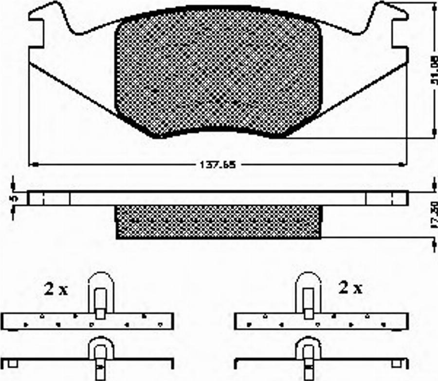 Spidan 31015 - Brake Pad Set, disc brake www.autospares.lv