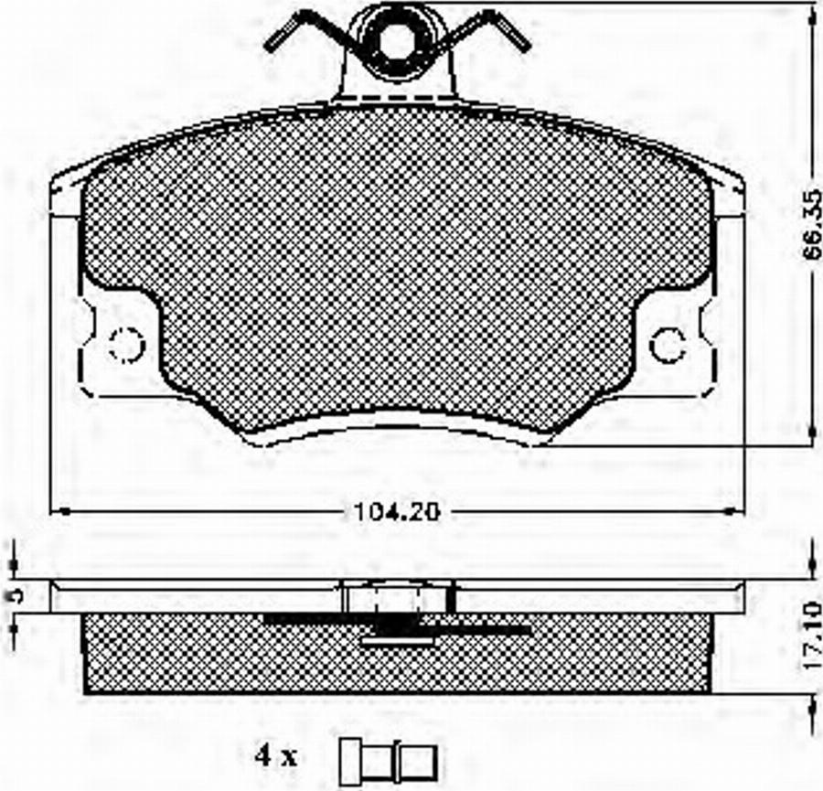 Spidan 31012 - Bremžu uzliku kompl., Disku bremzes www.autospares.lv