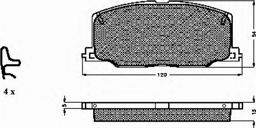 Spidan 31084 - Brake Pad Set, disc brake www.autospares.lv