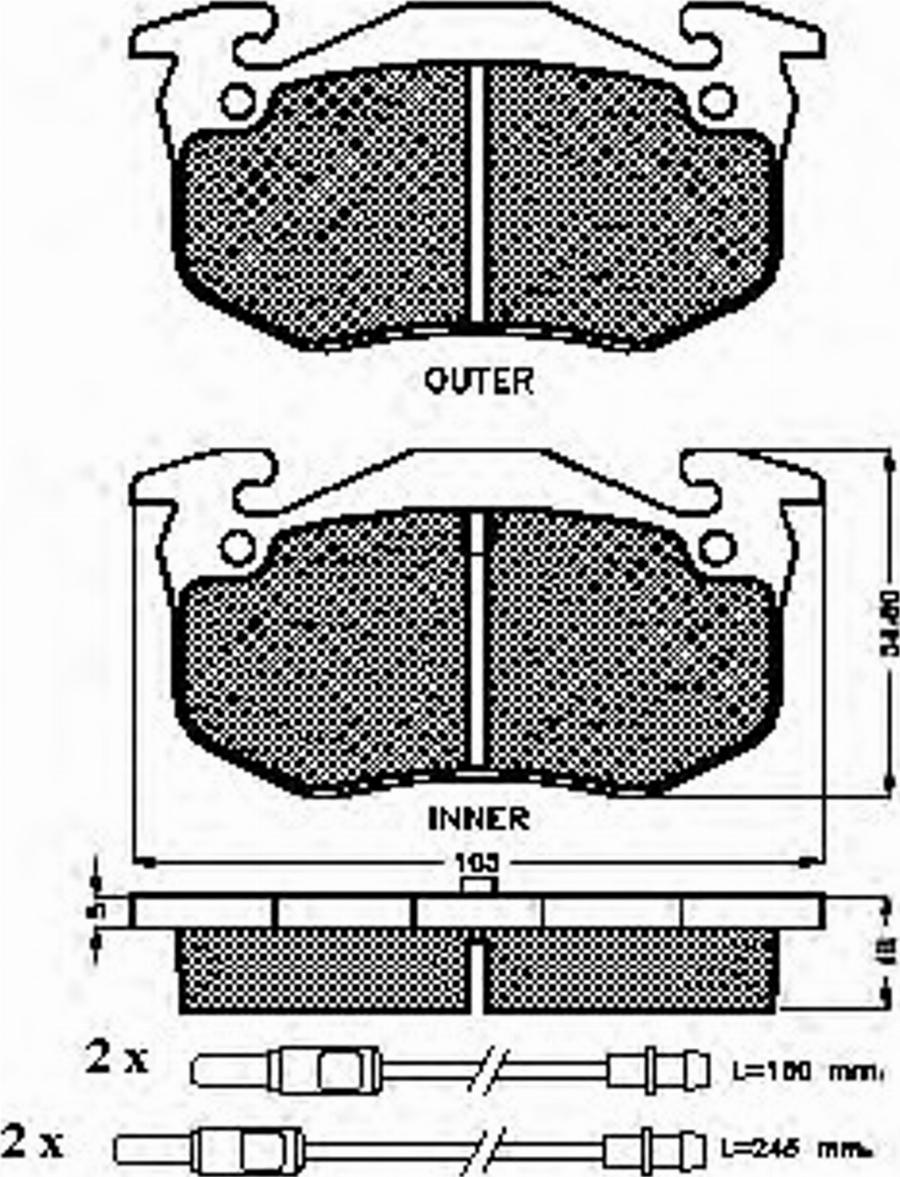 Spidan 31036 - Bremžu uzliku kompl., Disku bremzes www.autospares.lv