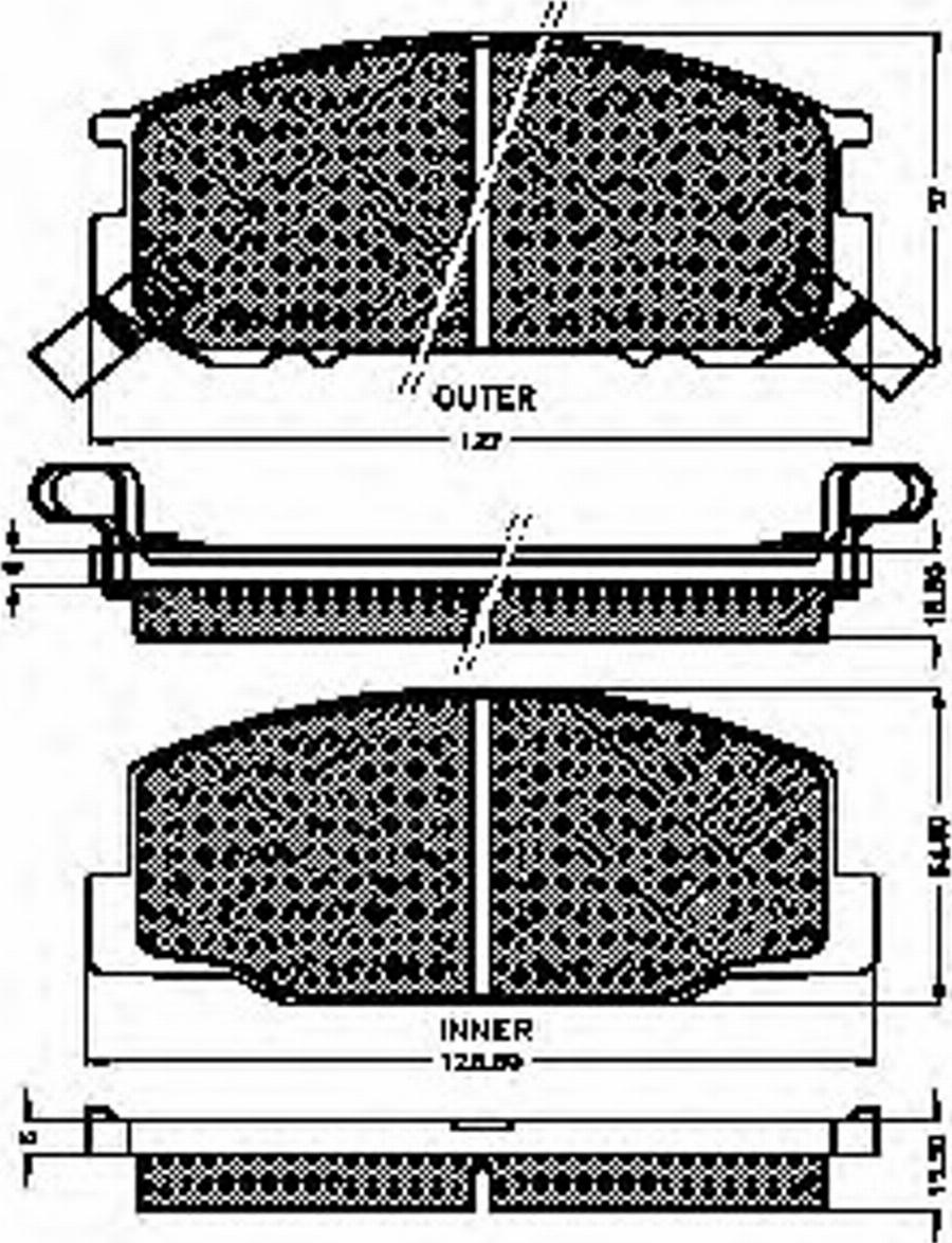 Spidan 31037 - Brake Pad Set, disc brake www.autospares.lv