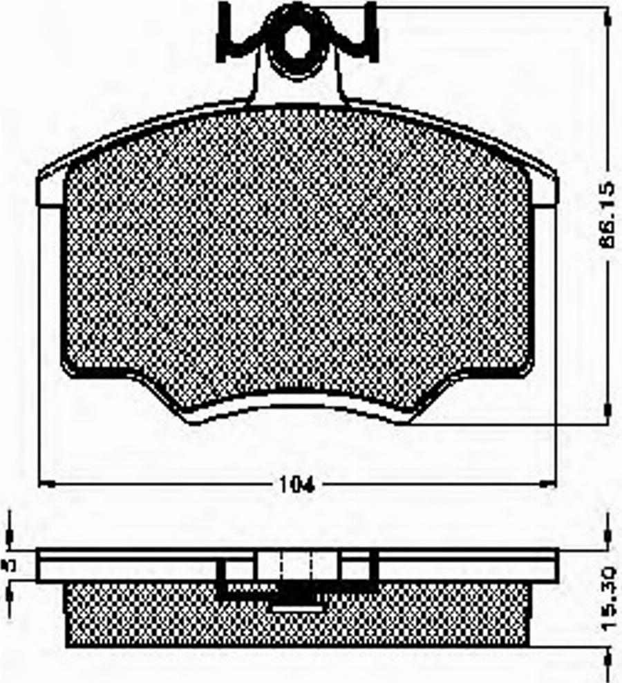 Spidan 31028 - Brake Pad Set, disc brake www.autospares.lv