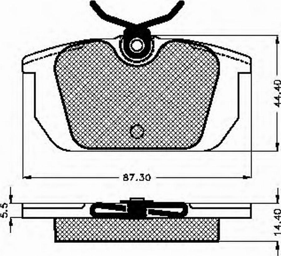 Spidan 31027 - Brake Pad Set, disc brake www.autospares.lv