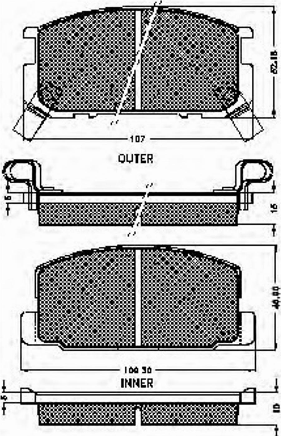 Spidan 31166 - Brake Pad Set, disc brake www.autospares.lv