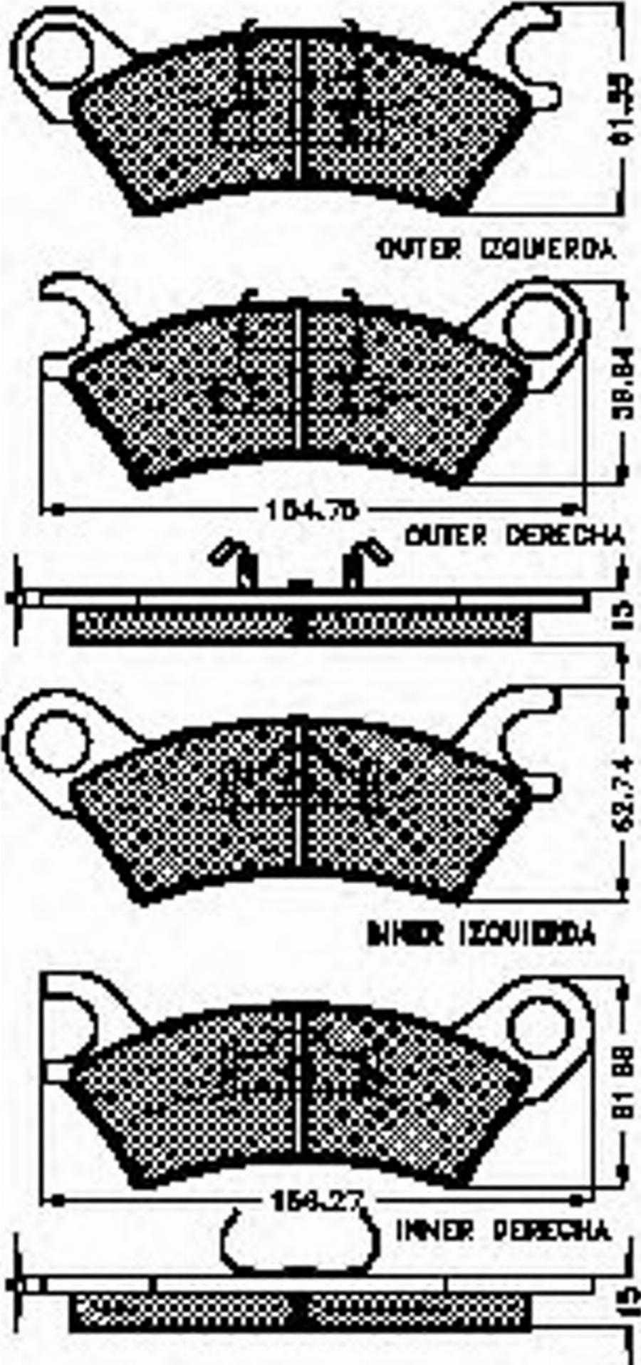 Spidan 31116 - Bremžu uzliku kompl., Disku bremzes www.autospares.lv