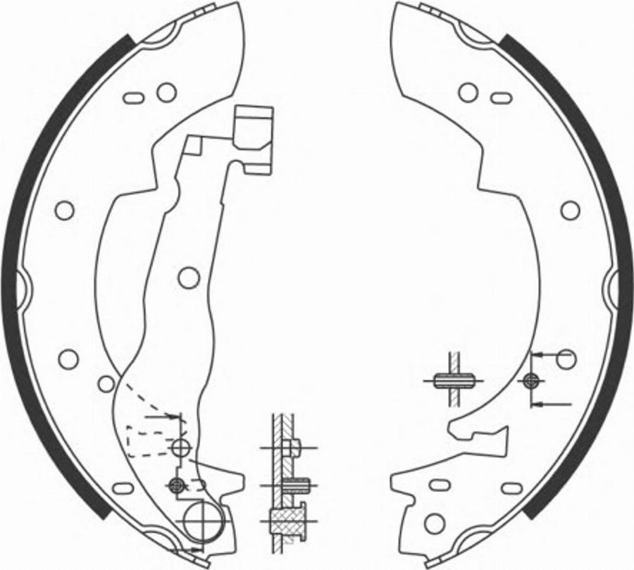 Spidan 31135 - Brake Shoe Set www.autospares.lv