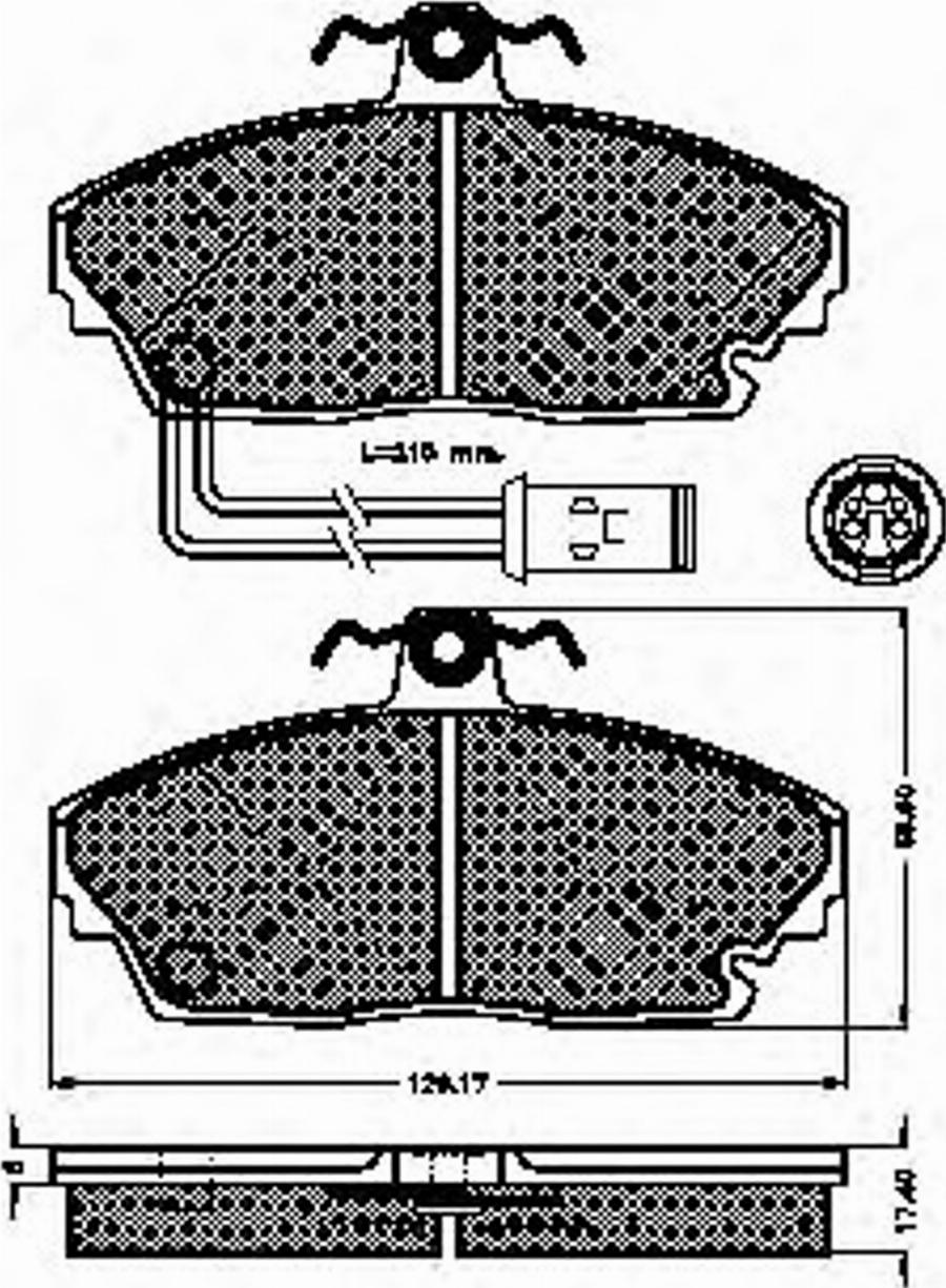 Spidan 31130 - Brake Pad Set, disc brake www.autospares.lv