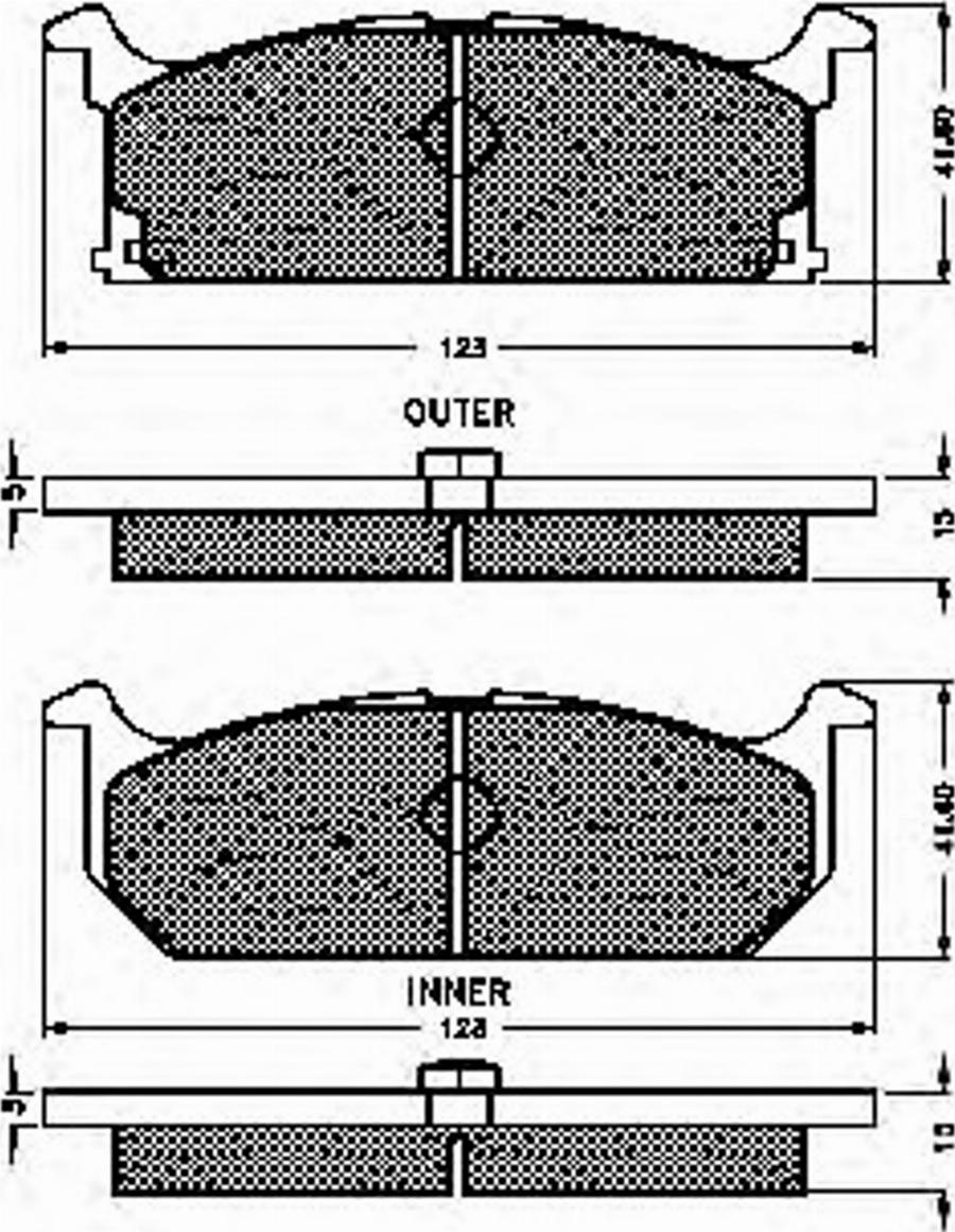 Spidan 31179 - Brake Pad Set, disc brake www.autospares.lv