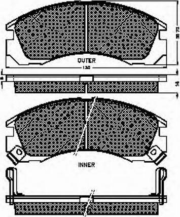 Spidan 31844 - Brake Pad Set, disc brake www.autospares.lv