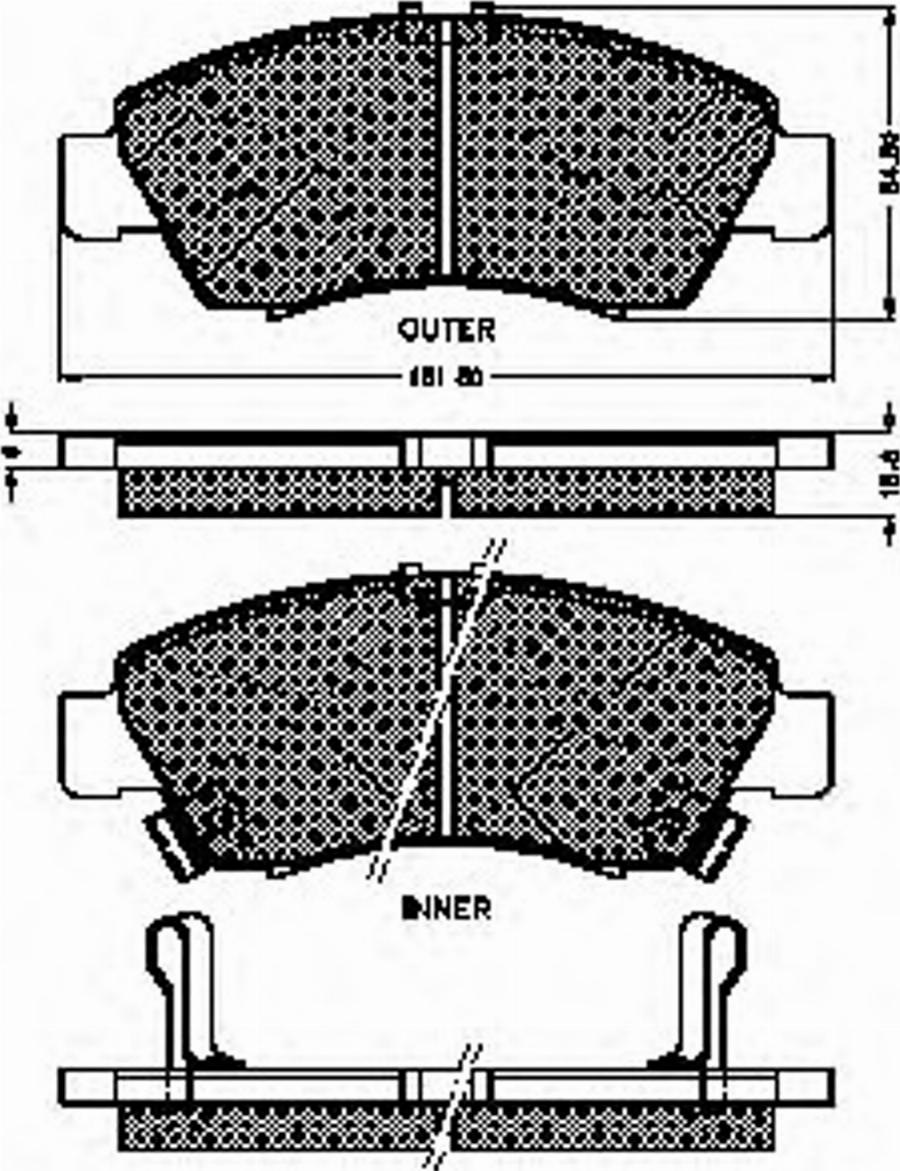 Spidan 31840 - Bremžu uzliku kompl., Disku bremzes www.autospares.lv