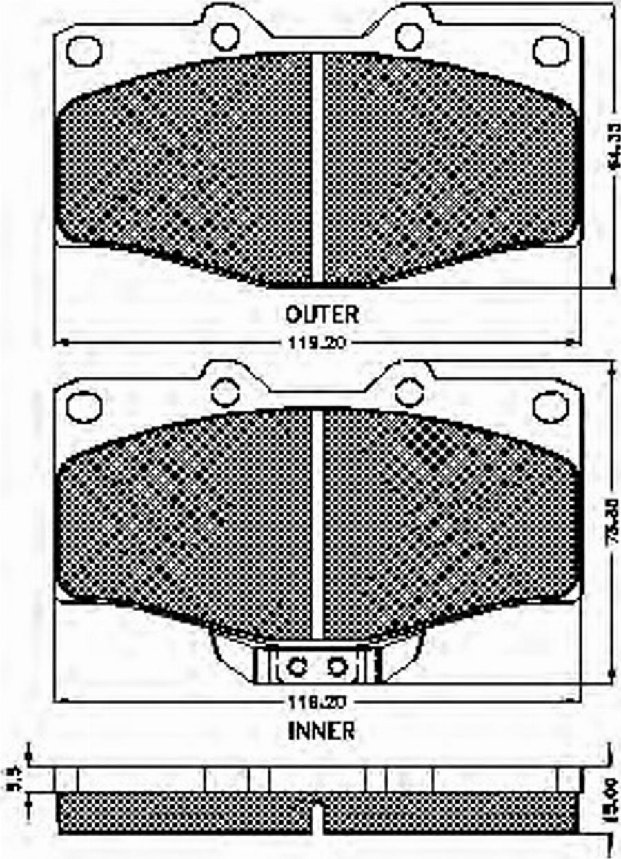 Spidan 31842 - Bremžu uzliku kompl., Disku bremzes www.autospares.lv