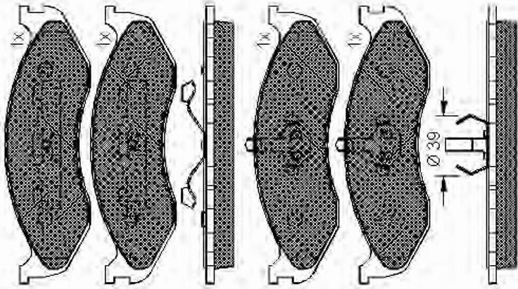 Spidan 31847 - Bremžu uzliku kompl., Disku bremzes www.autospares.lv