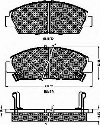 Spidan 31859 - Bremžu uzliku kompl., Disku bremzes www.autospares.lv