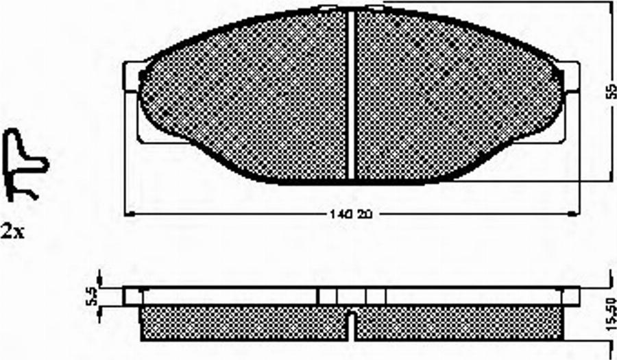 Spidan 31861 - Brake Pad Set, disc brake www.autospares.lv