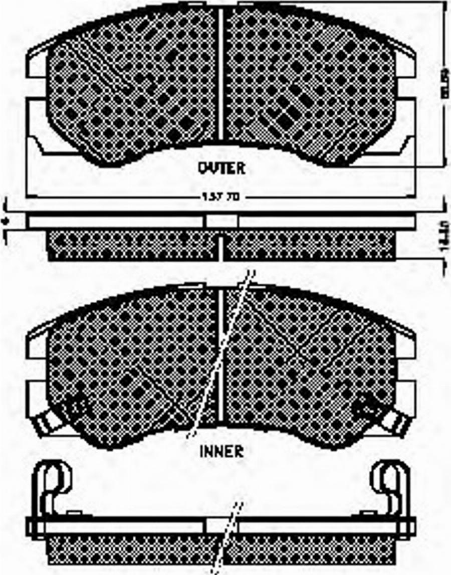 Spidan 31868 - Bremžu uzliku kompl., Disku bremzes www.autospares.lv